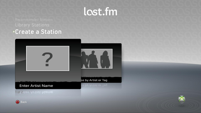 Illustration for article titled Taking A Closer Look At Last.fm On The Xbox 360